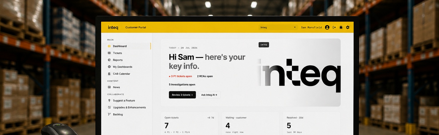 Introducing the new Inteq Customer Portal